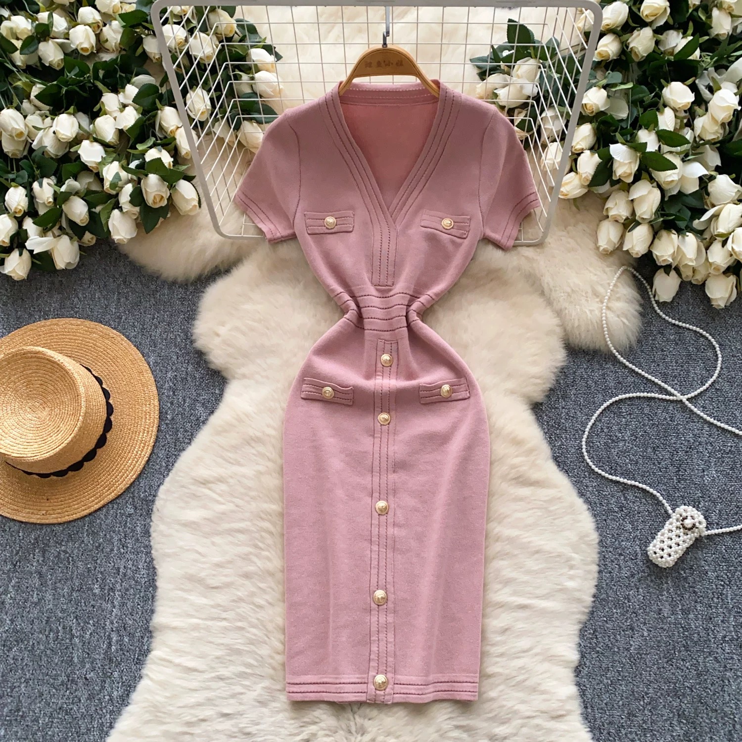 Solid basic dress KBC207 image