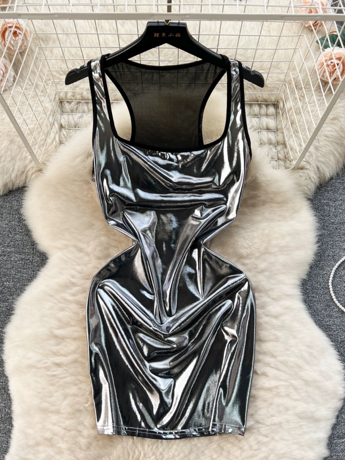 Feels like heaven metallic dress CBC617 image