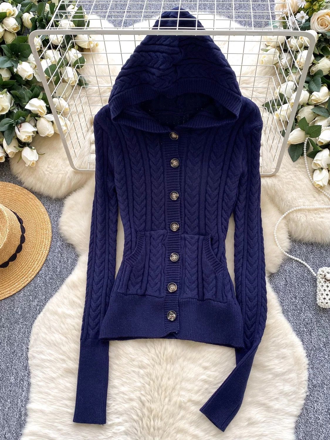 Wool babe hoodie top KTO239 image