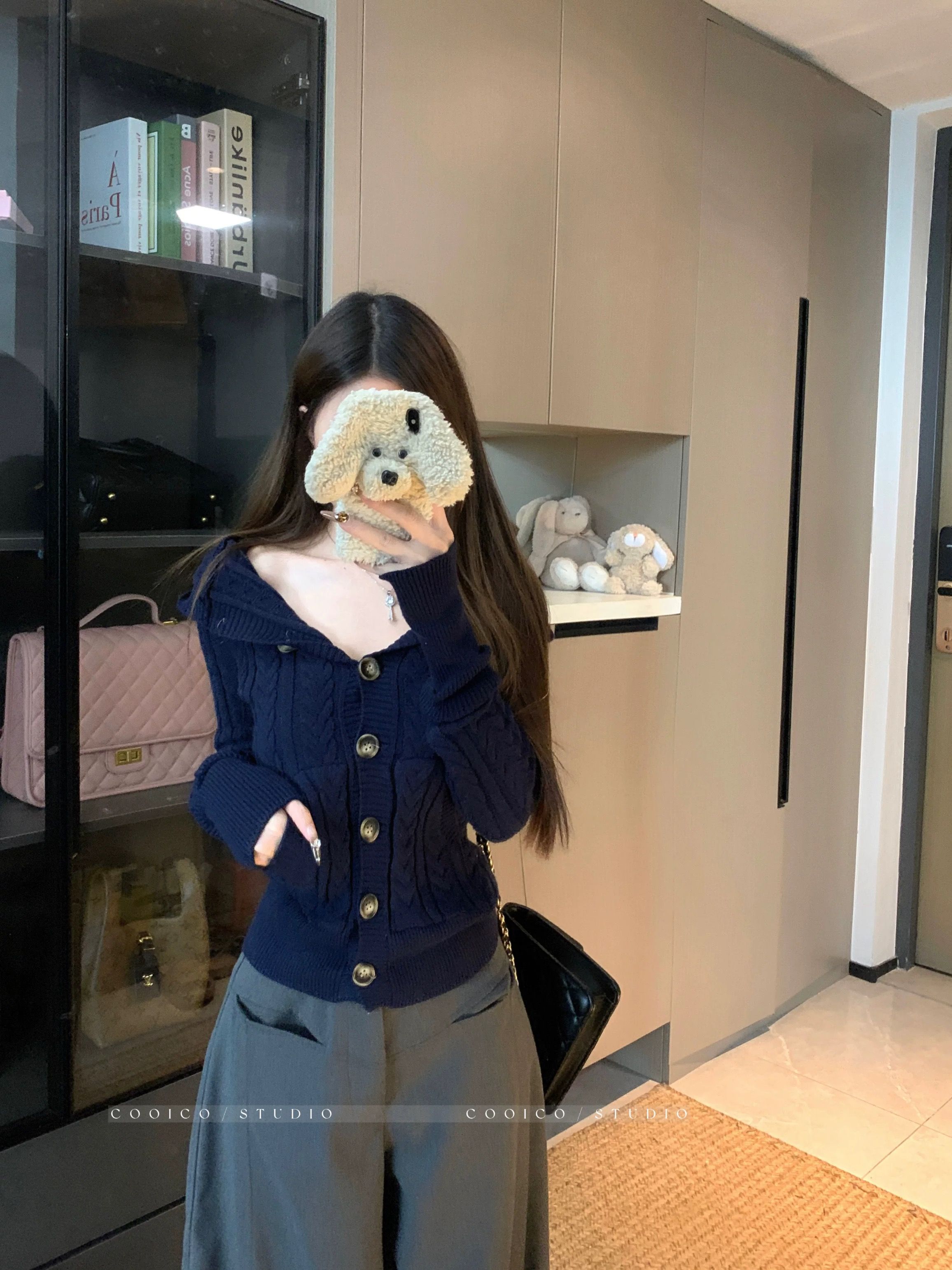 Wool babe hoodie top KTO239 image