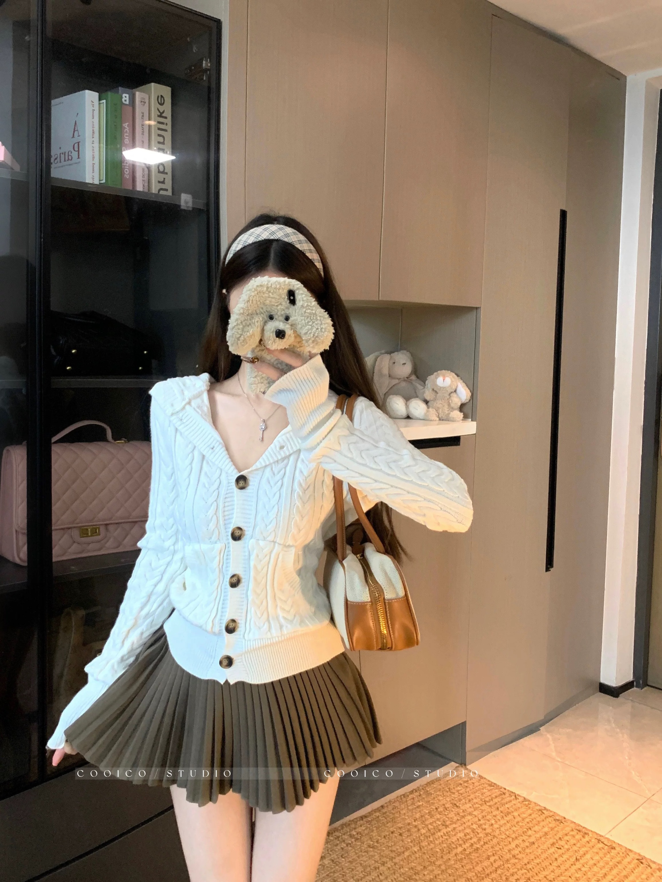 Wool babe hoodie top KTO239 image