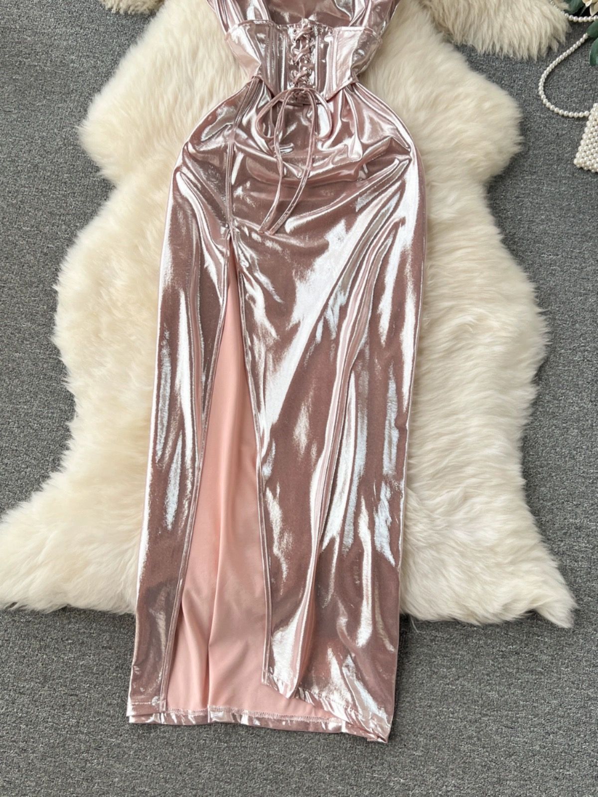 Tight fit metallic Dress CBC722 image