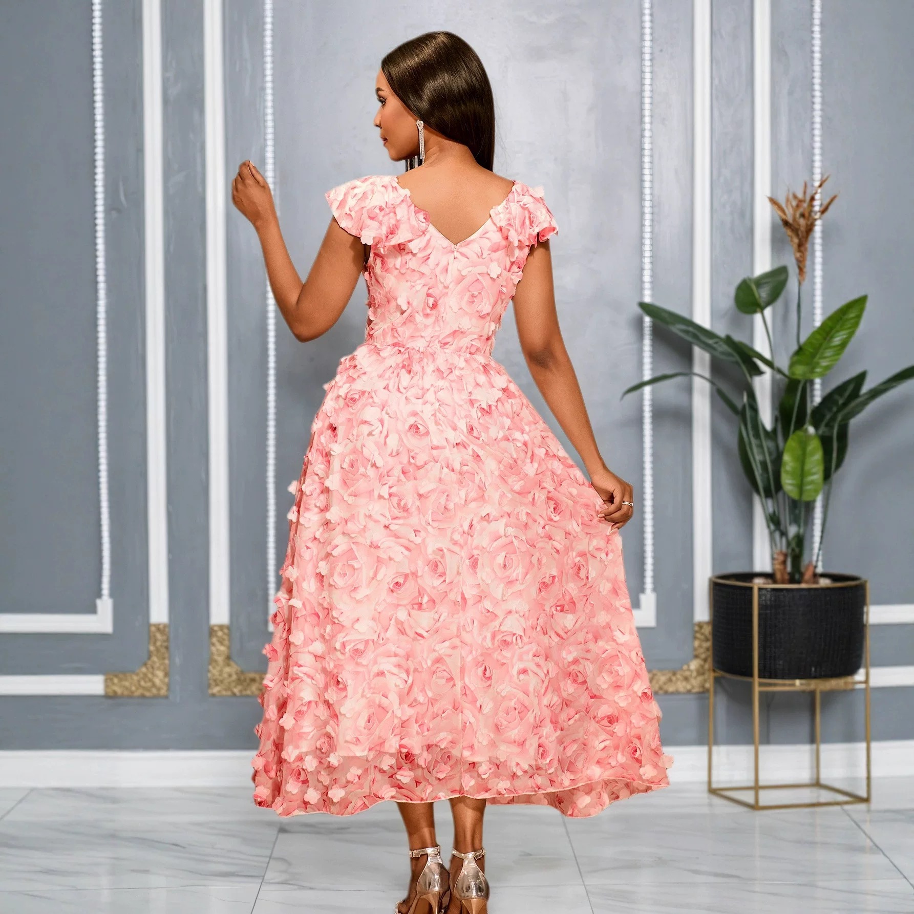 Summer angel floral dress EVD279 image