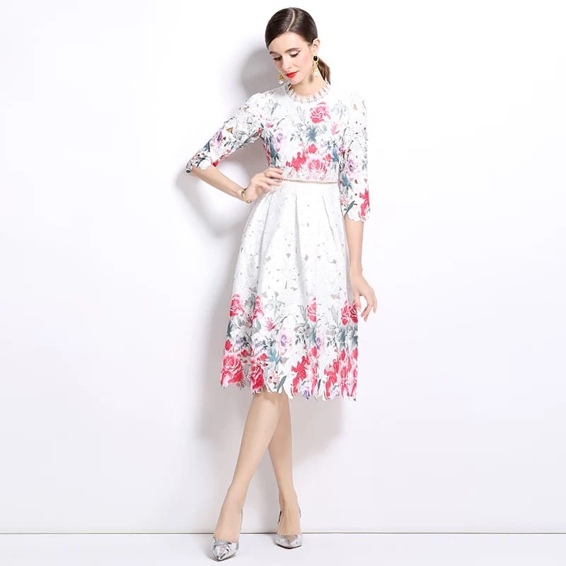 You are a firework lace dress FD1126 image