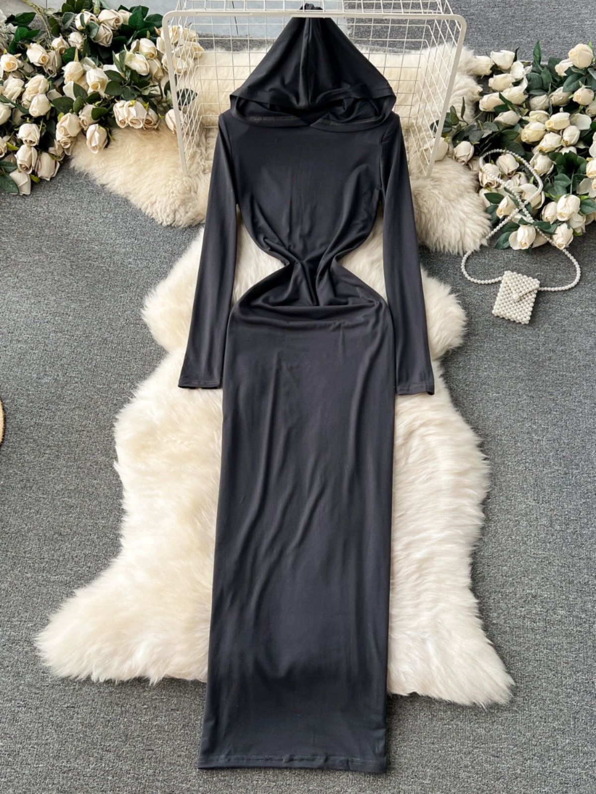 Sparkle night hoodie dress CBC613 image