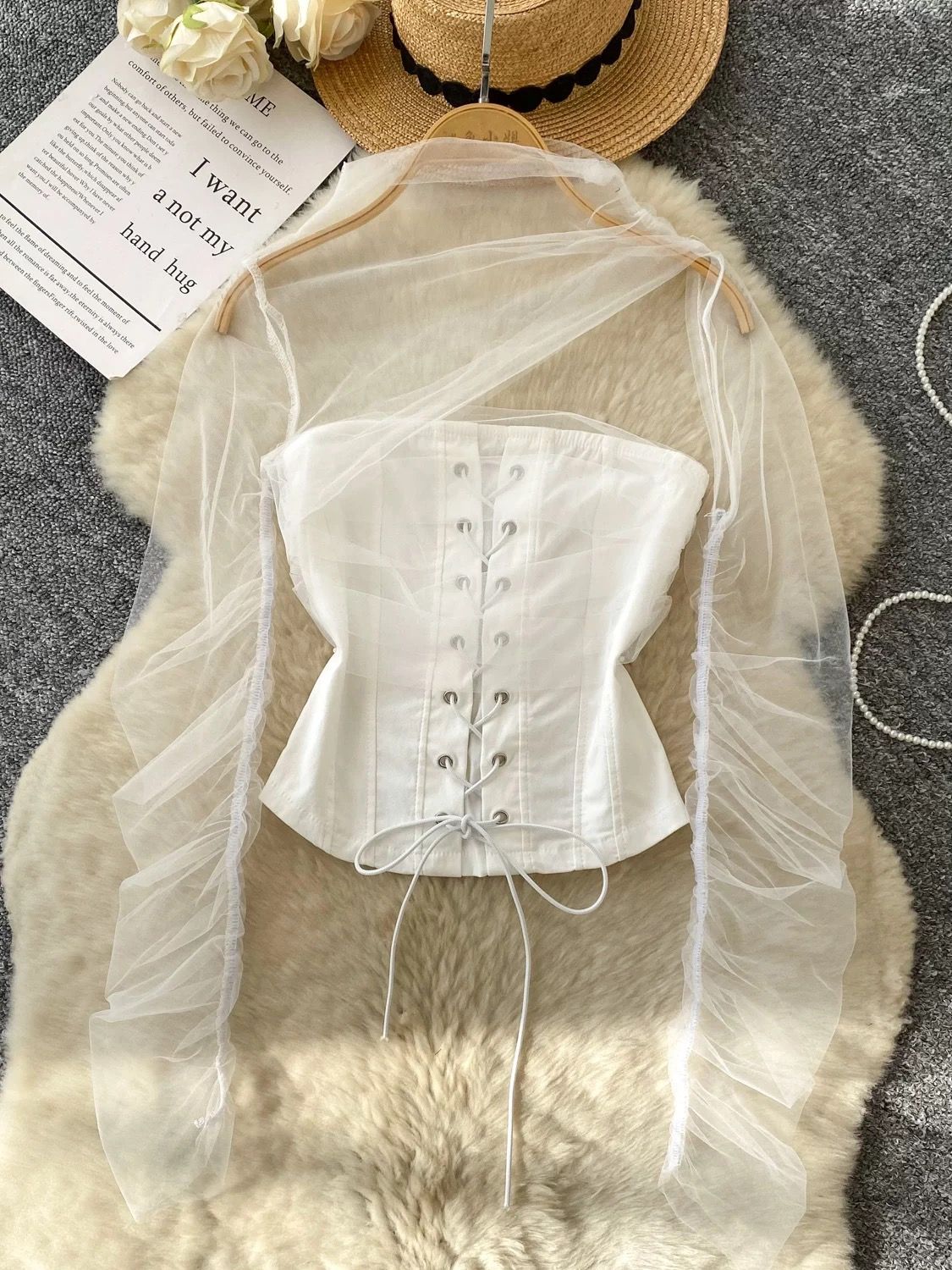 Cross that line corset top CS176 image