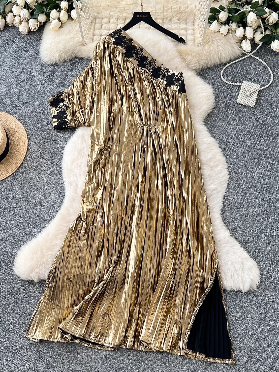 Special guest metallic designer dress EVD193 image