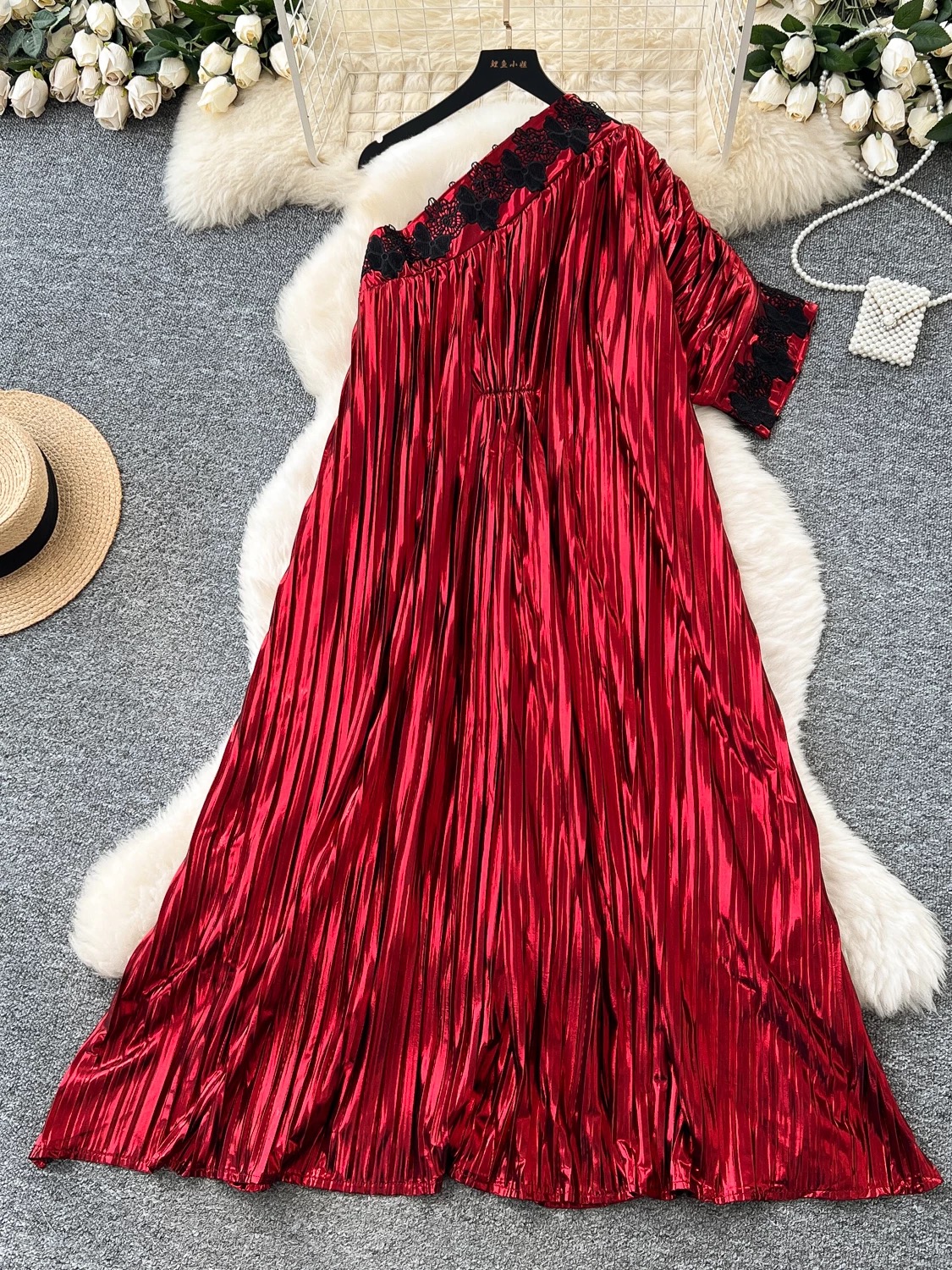 Special guest metallic designer dress EVD193 image