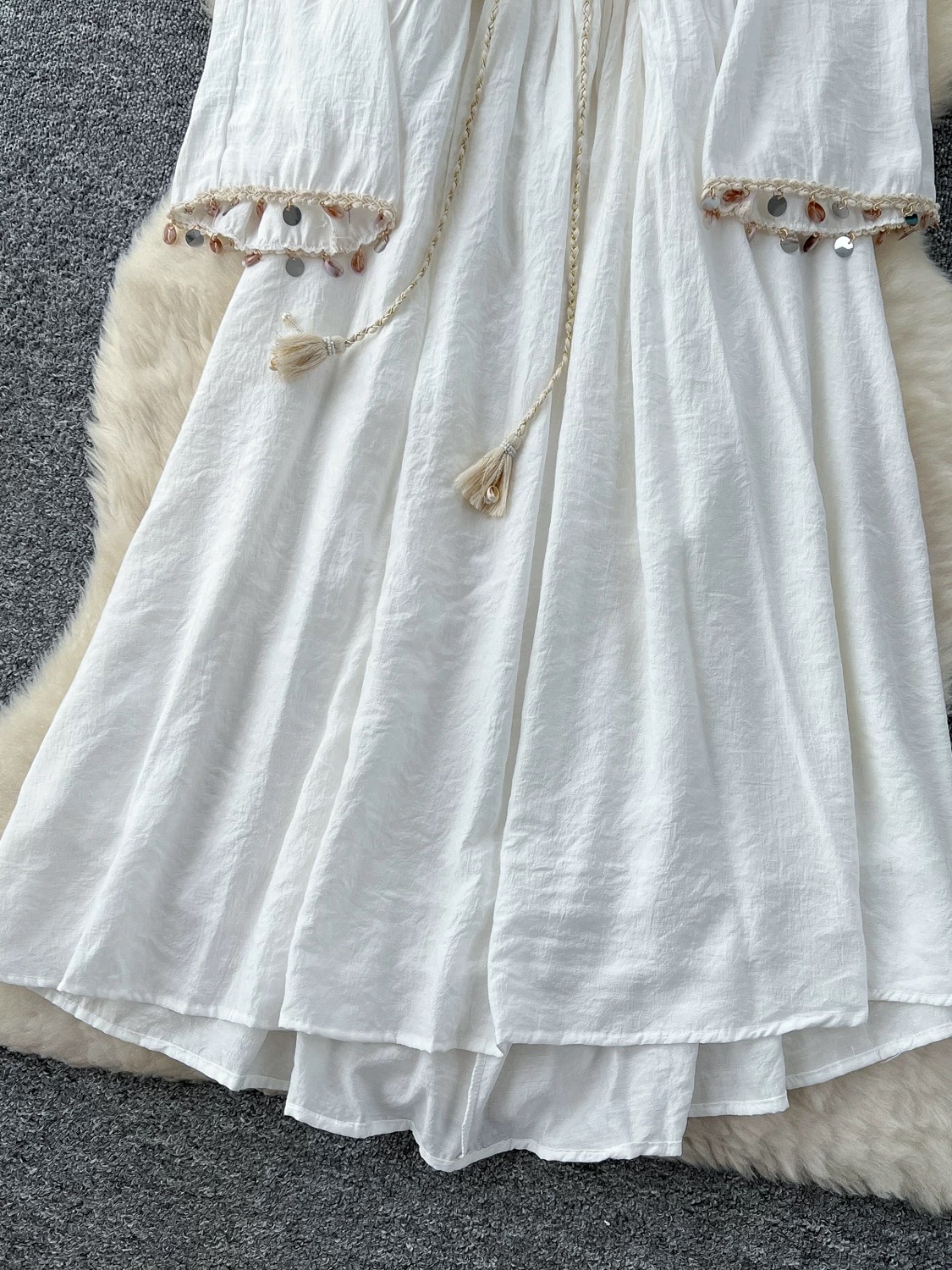 Fall leaves embroidery dress CD1636 image