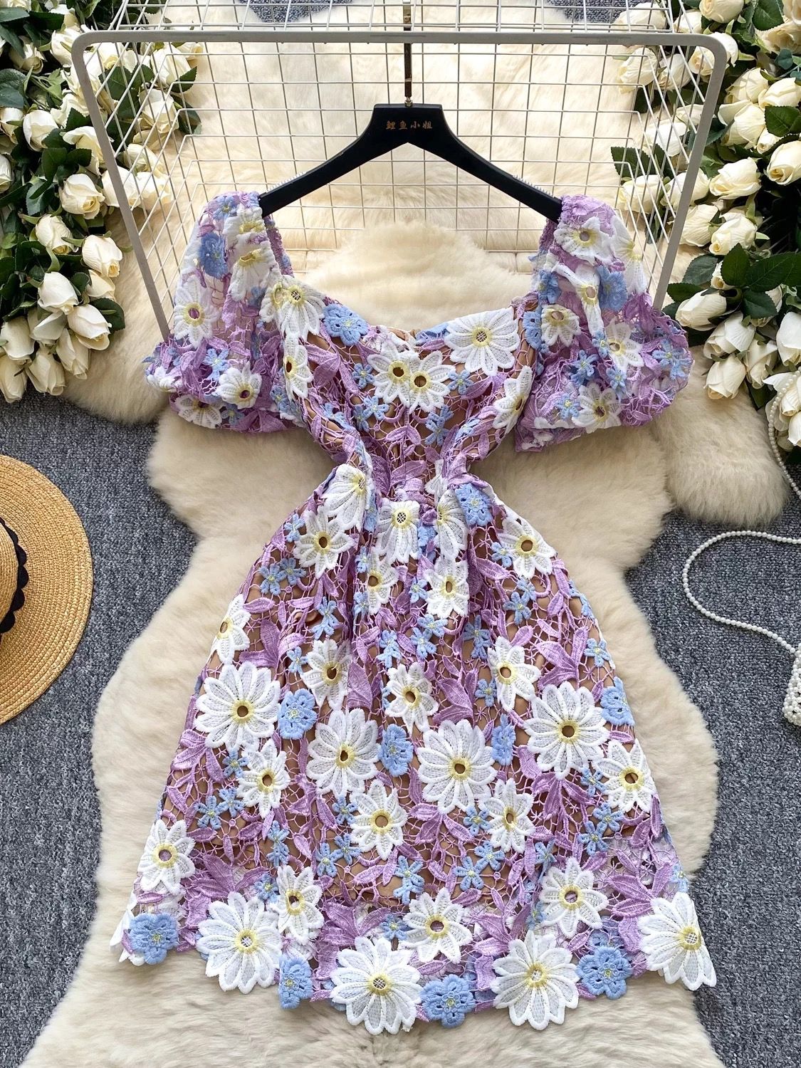 Made my point lace dress CD444 image