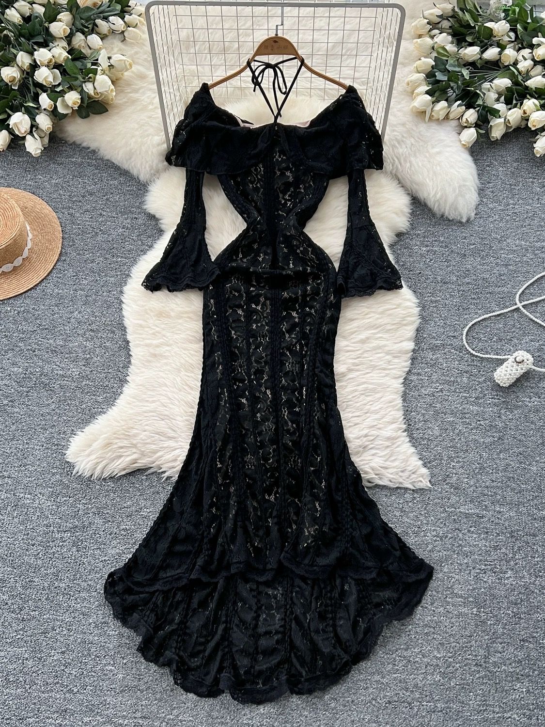 Simple and sweet lace dress CD1638 image