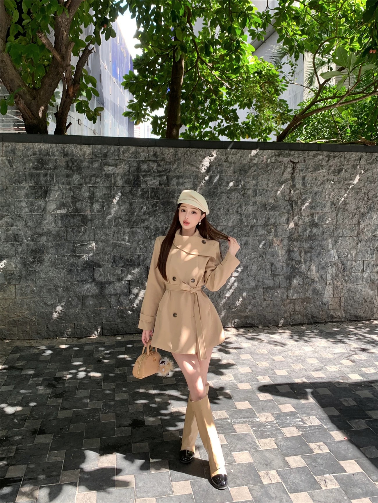 Pretty dainty trench coat COA143 image