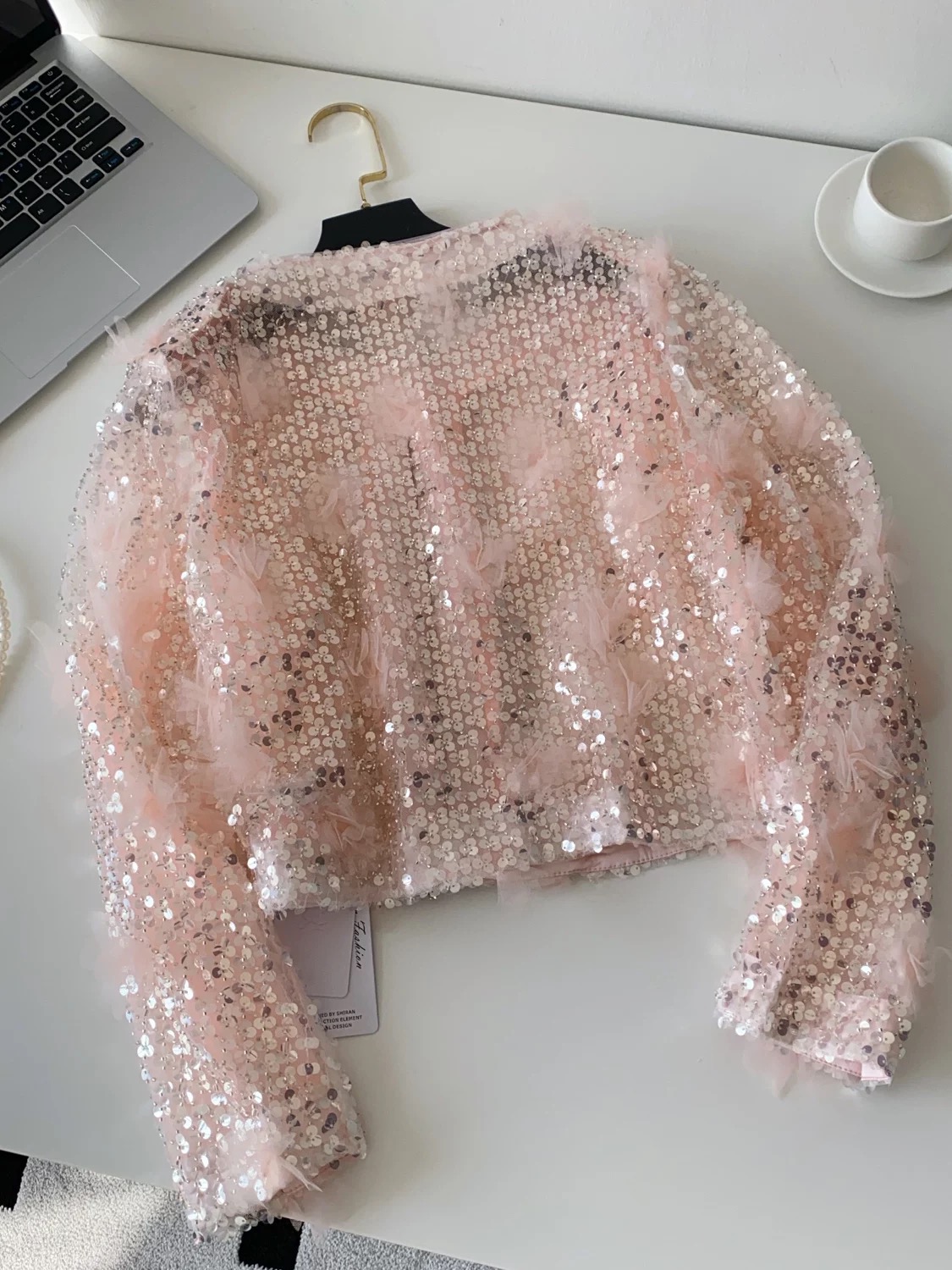 Miami mansion royal sequin pearl blazer BL154 image