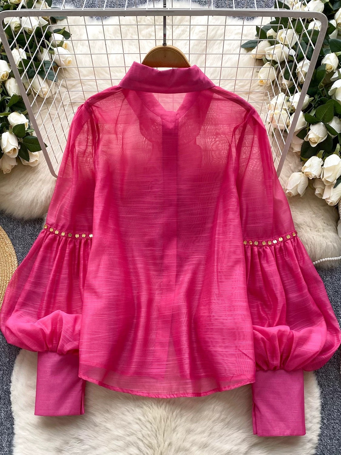 Crushing hearts Korean blouse BE377 image