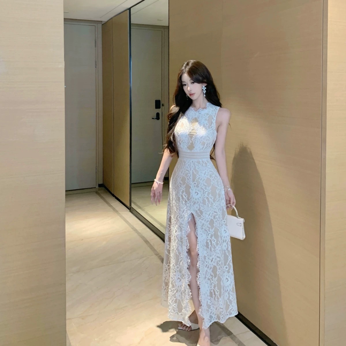 Seductress party lace dress  FD469 image