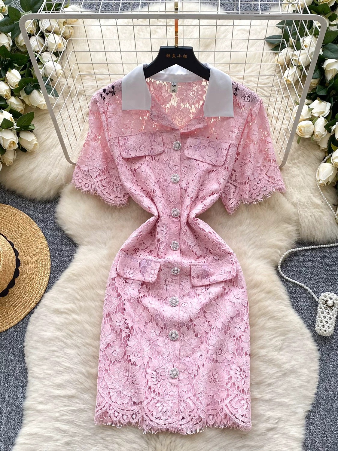 Cool girl lace dress FBC397 image