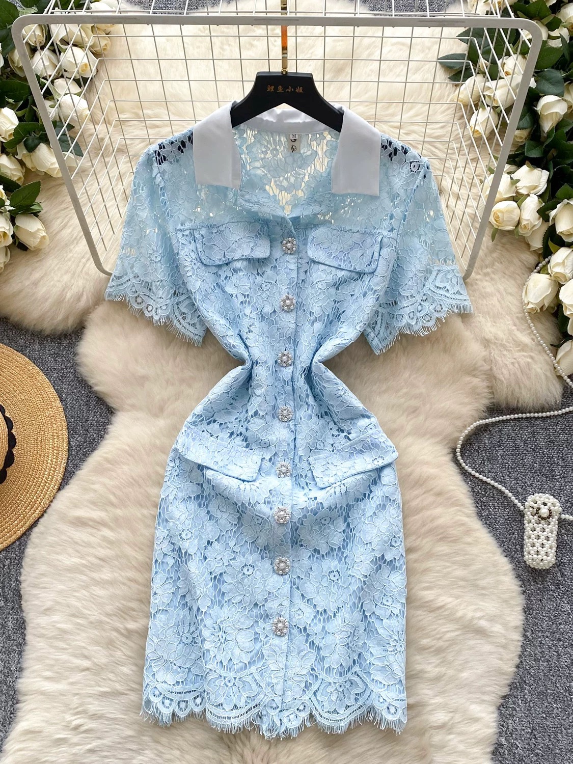 Cool girl lace dress FBC397 image