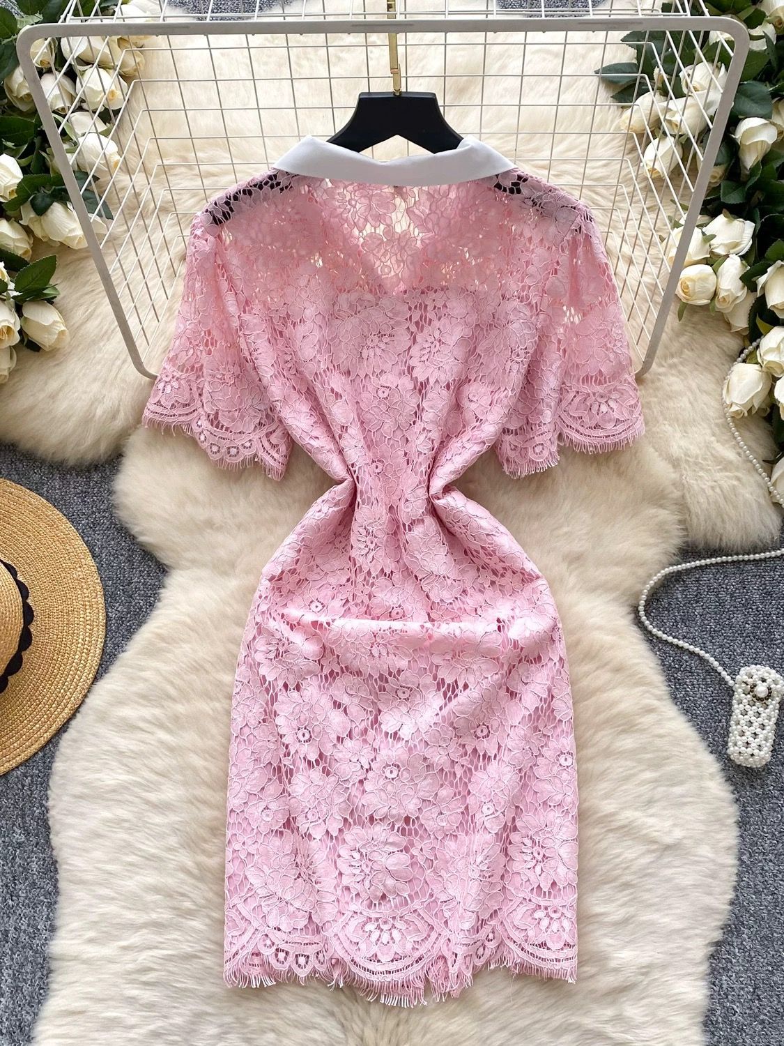 Cool girl lace dress FBC397 image