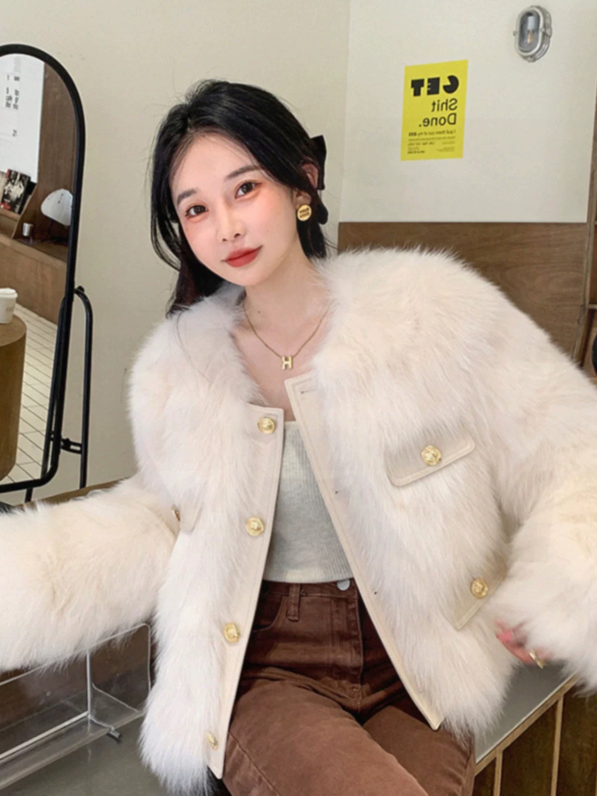 Millionaire heiress coat WJ112 image