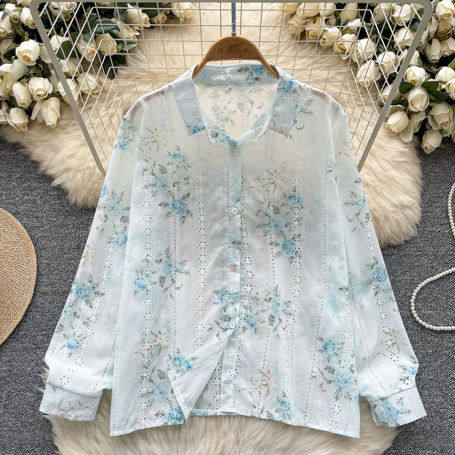 Here and now lace shirt SH111 image