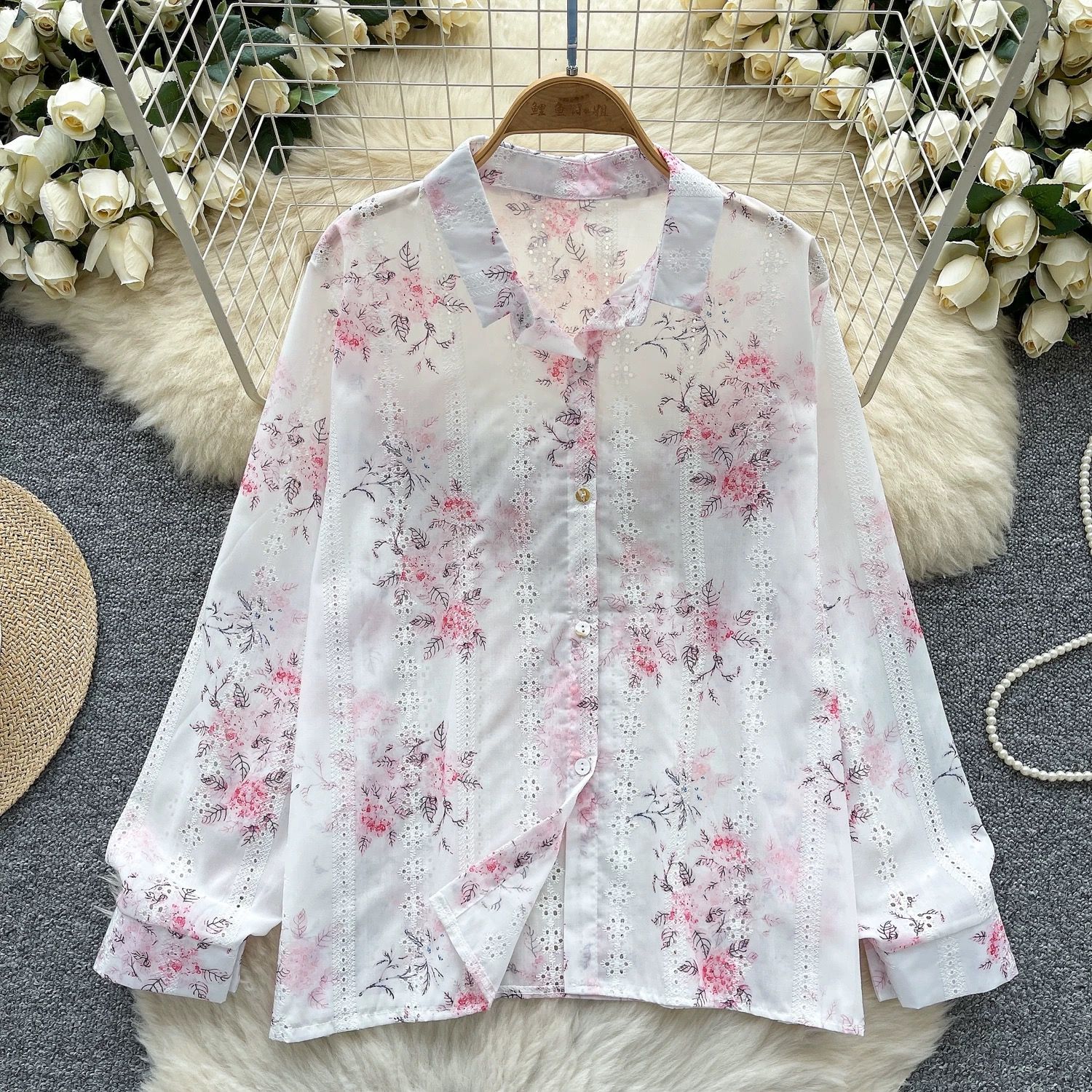 Here and now lace shirt SH111 image