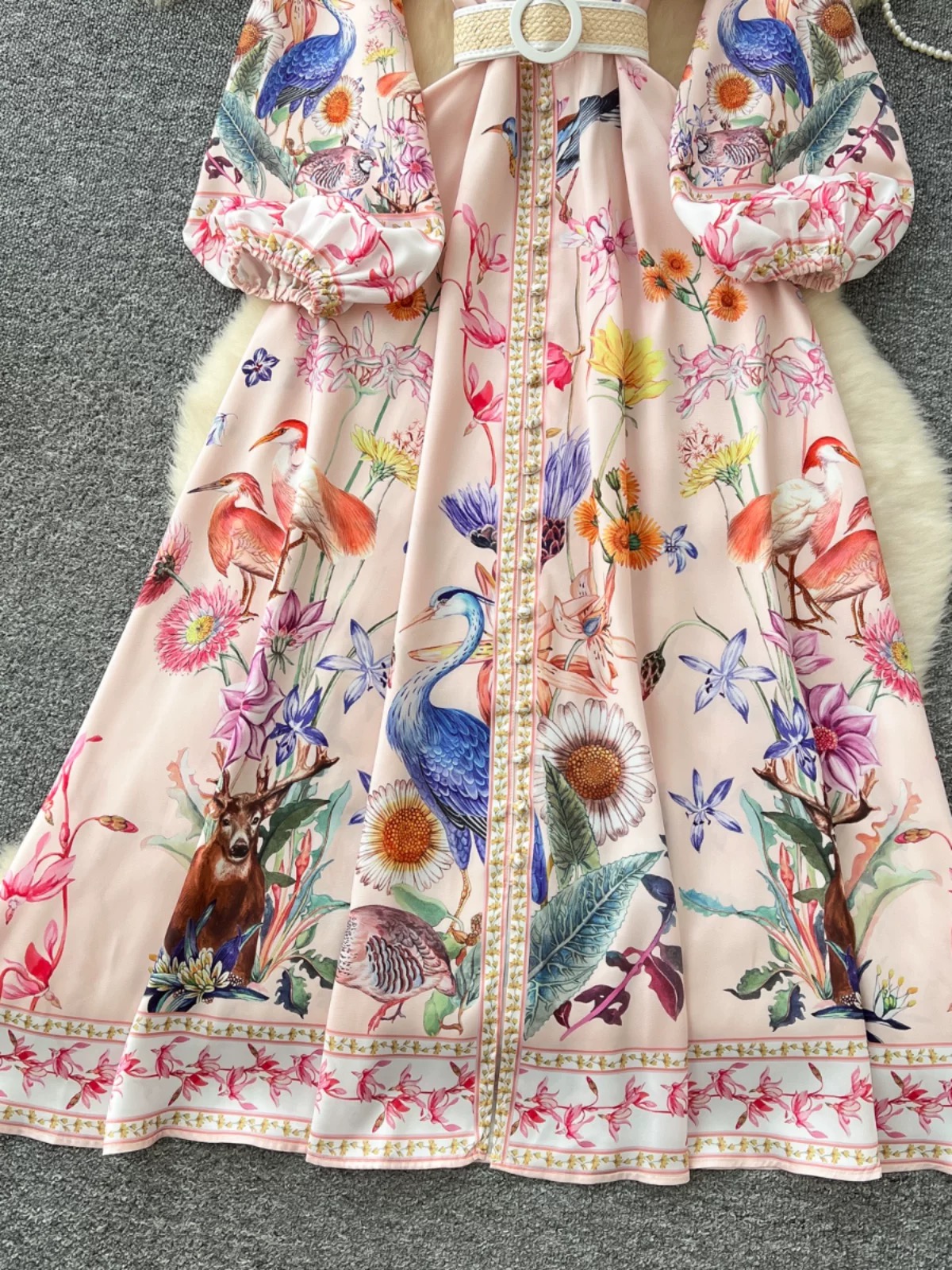 Love letter print dress ED179 image