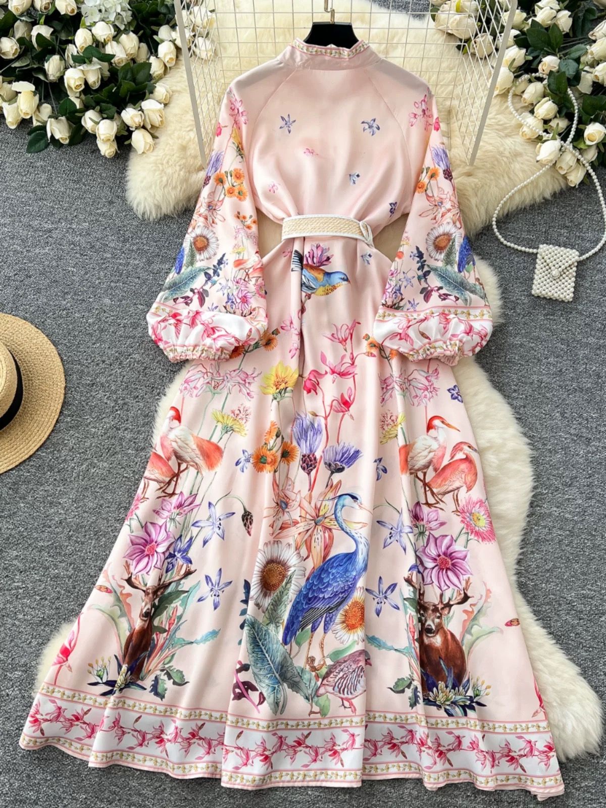 Love letter print dress ED179 image