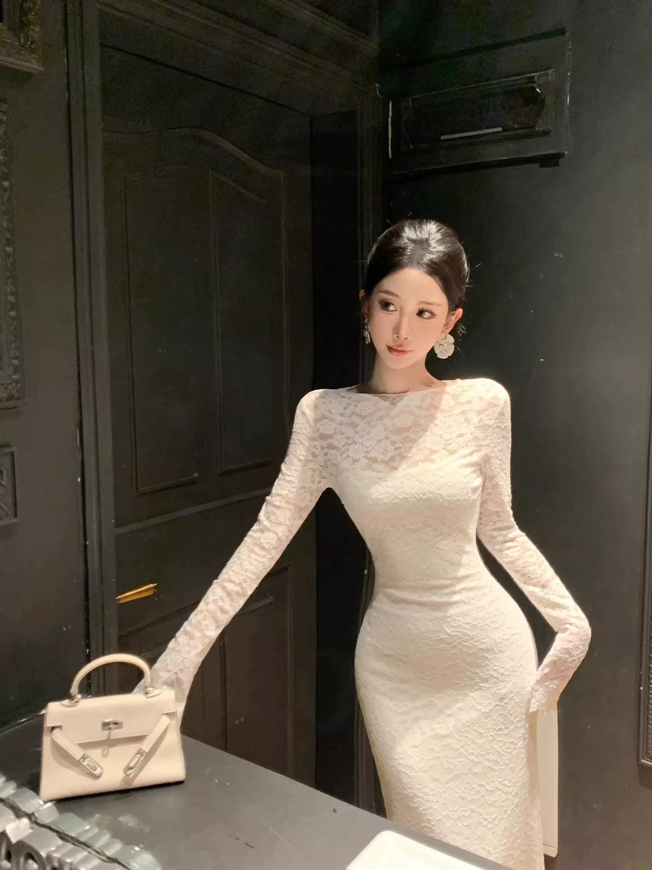 Meet my expectations lace dress FBC411 image