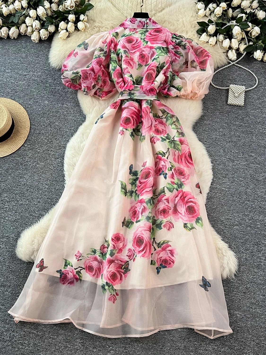 Know your worth print dress ED152 image