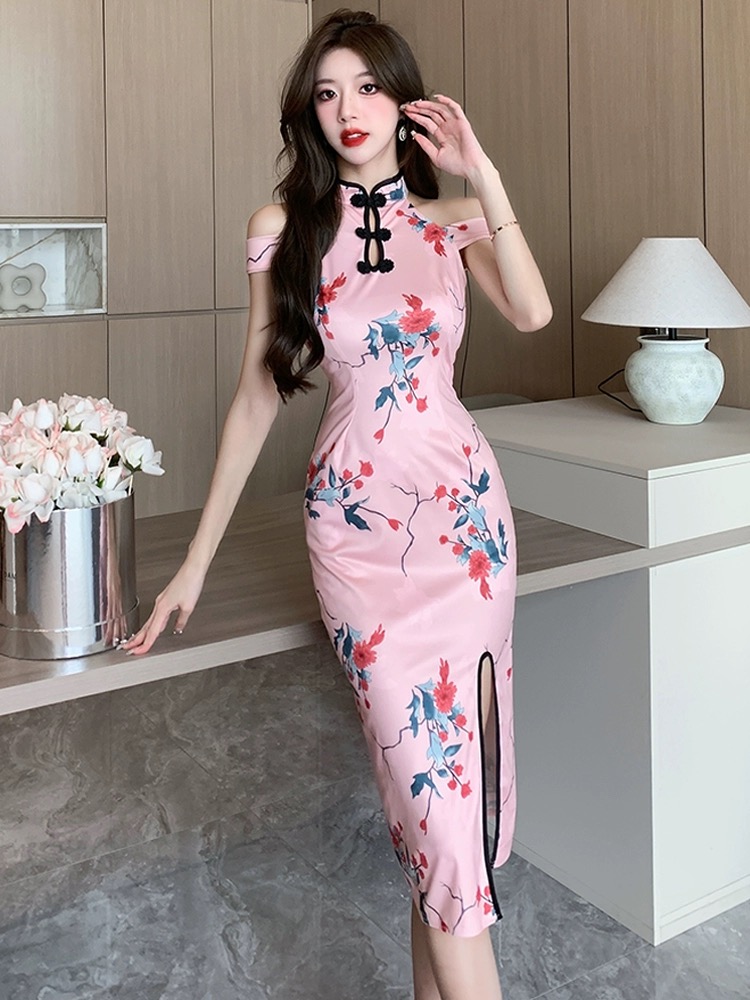 No feelings involved qipao dress Q141 image