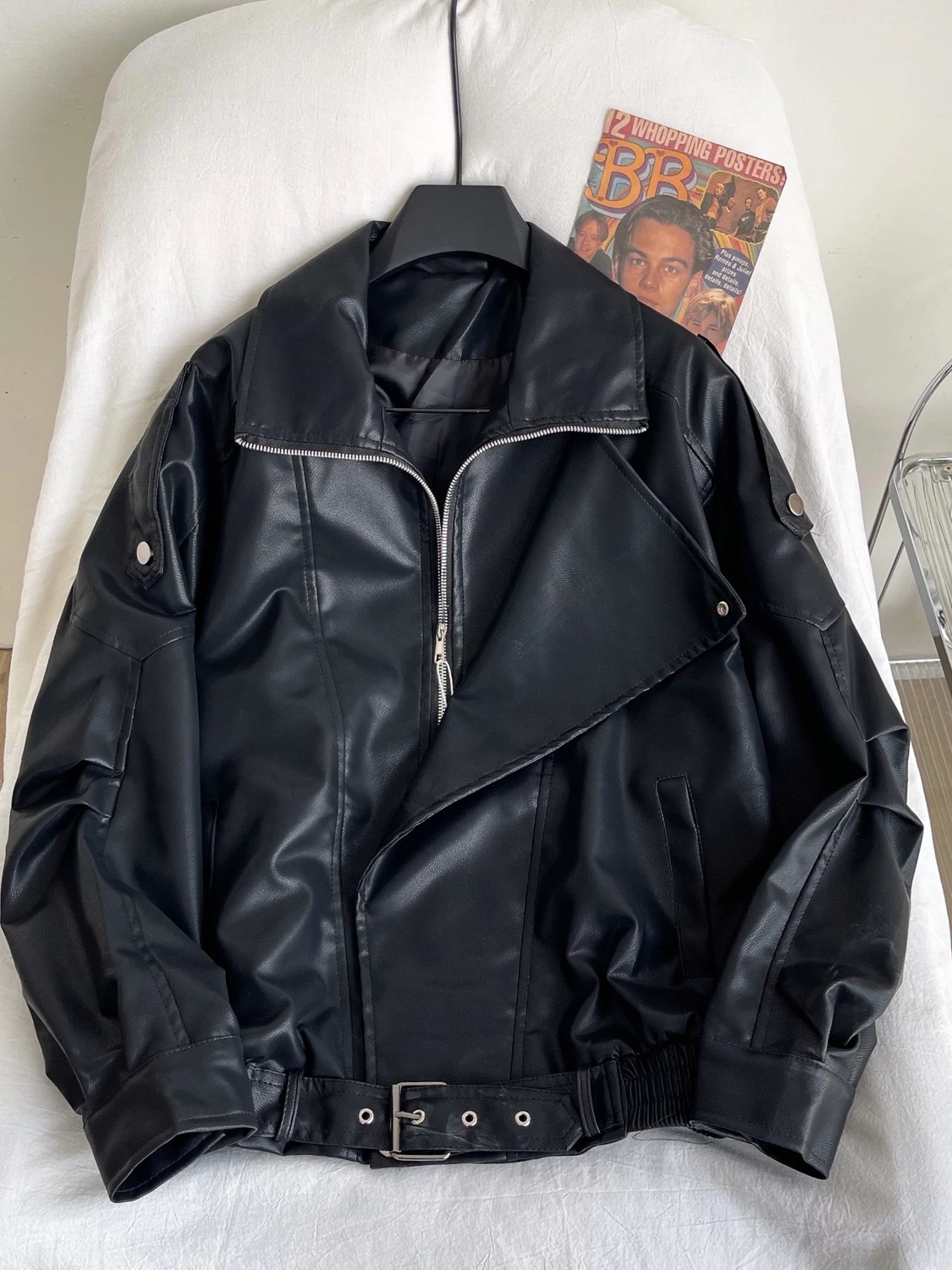 Keep the same energy leather jacket LJ127 image