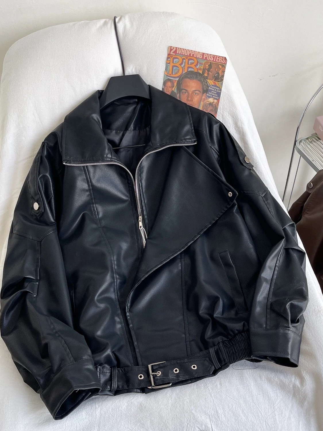Keep the same energy leather jacket LJ127 image