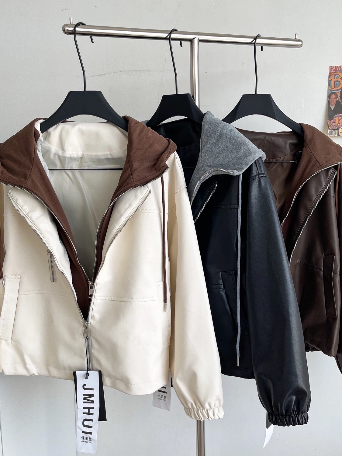 Around the track leather jacket LJ128 image