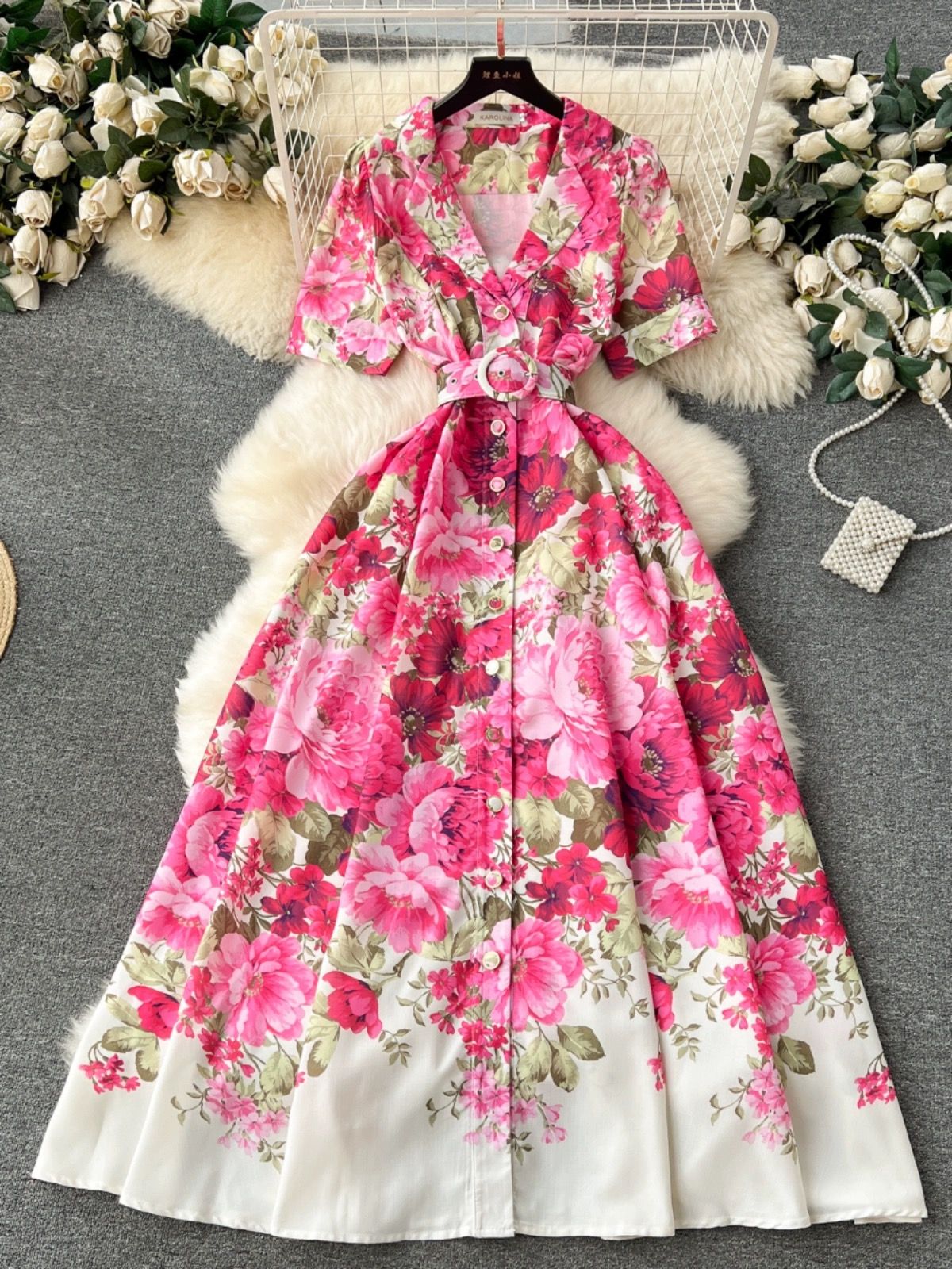 Vineyard floral dress ED251 image
