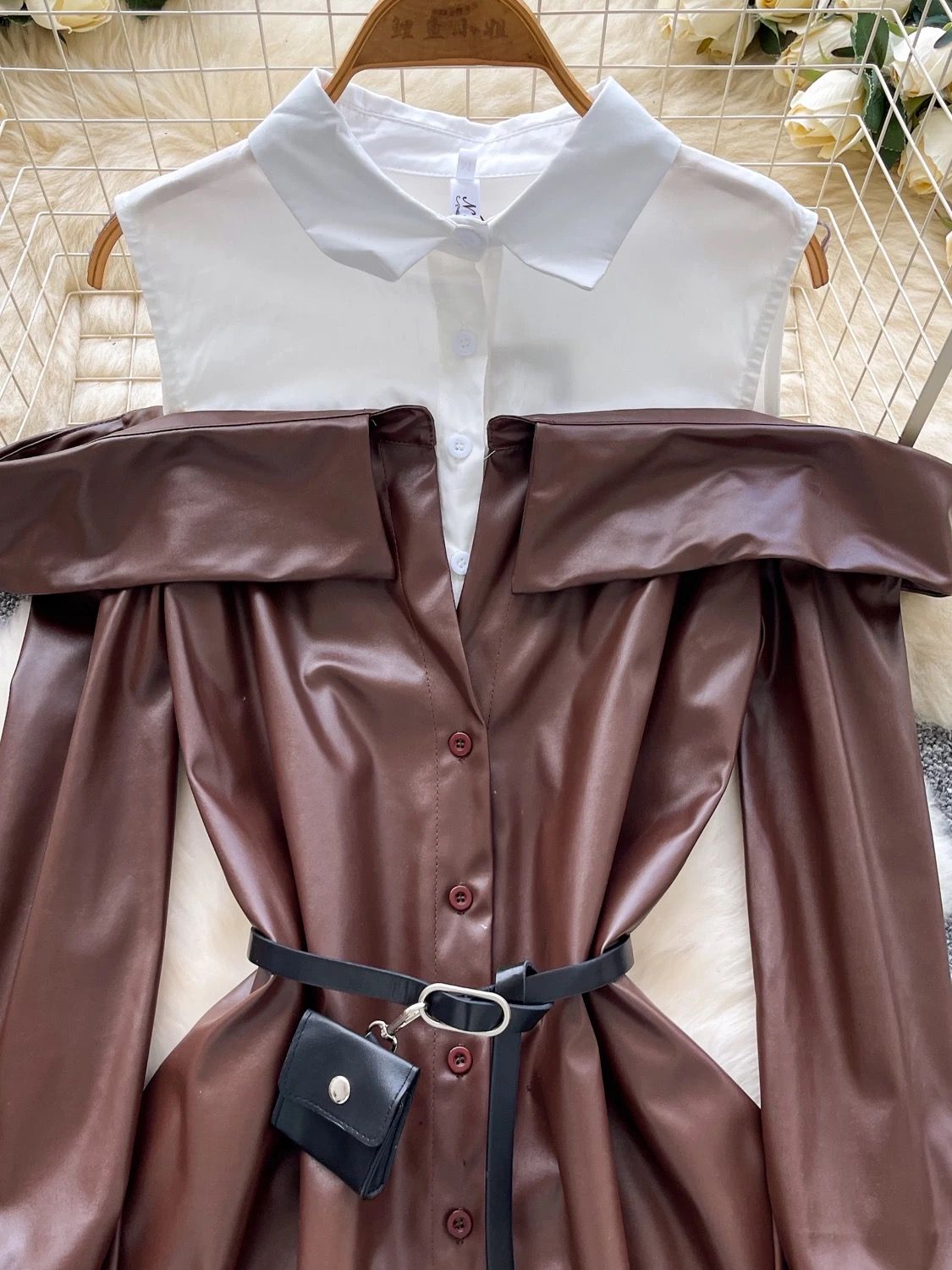 Born to slay leather shirt SH178 image