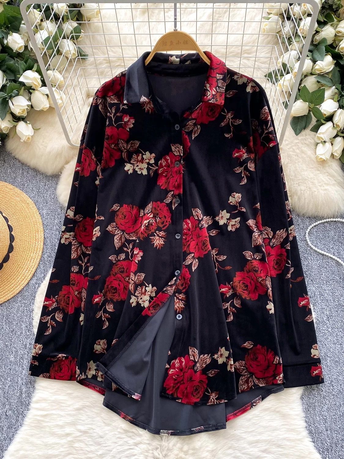 Serves you slay floral shirt SH173 image