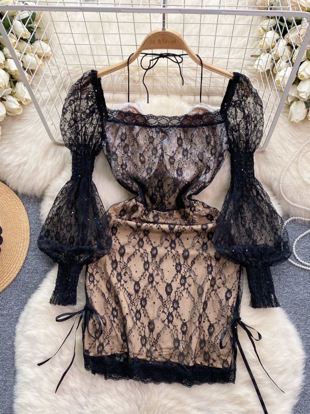 Fits just right lace dress CBC735 image