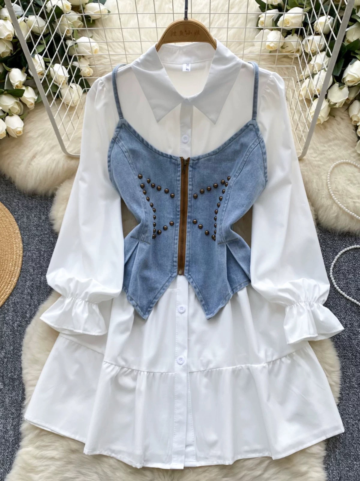 Moto mayhem shirt dress SD163 image