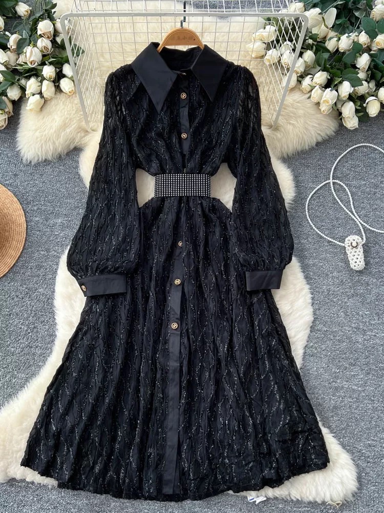 Screaming slay shirt dress & belt SD166 image