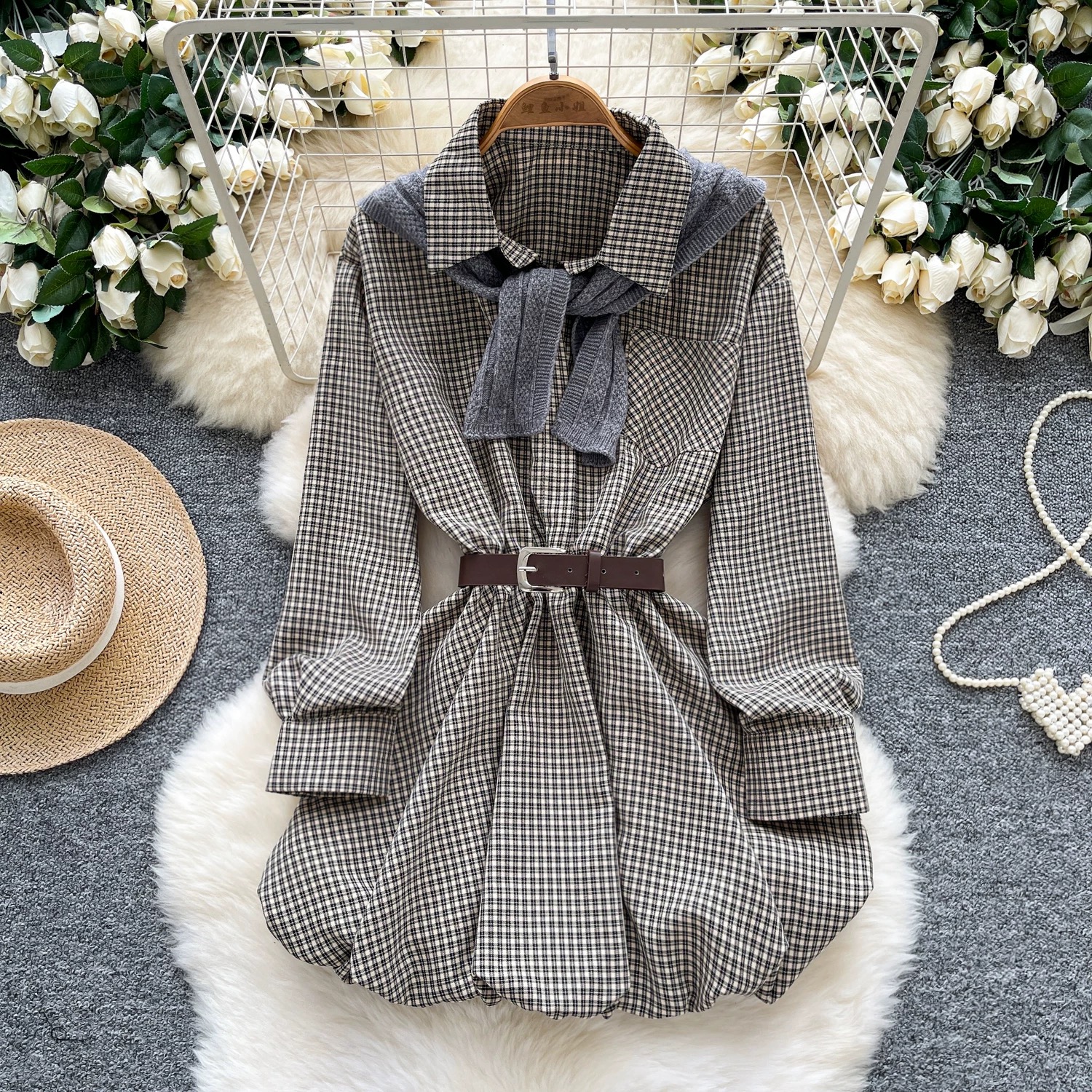 Dangerous emotions shirt dress set SD153 image