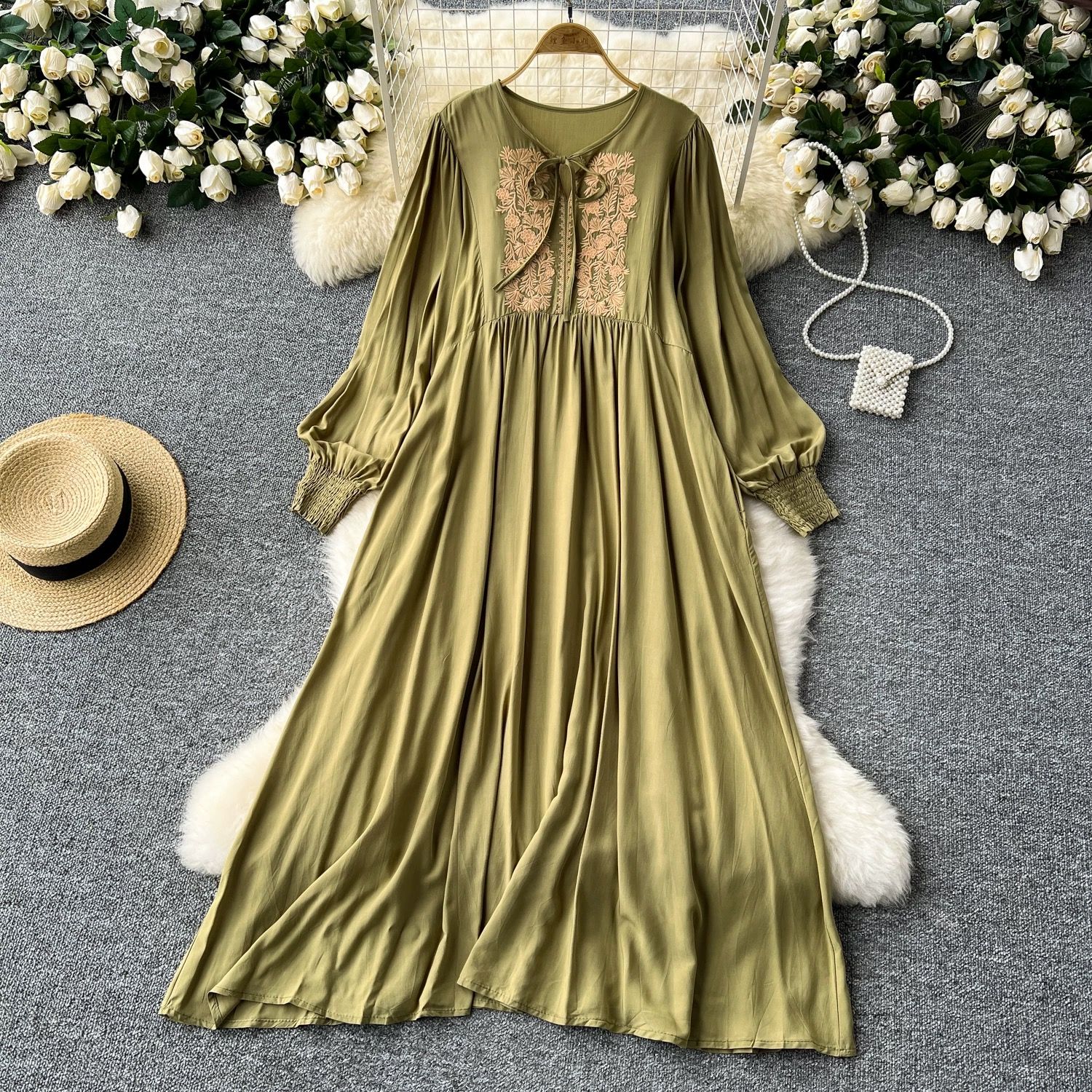 Island babe embroidery dress CD1642 image