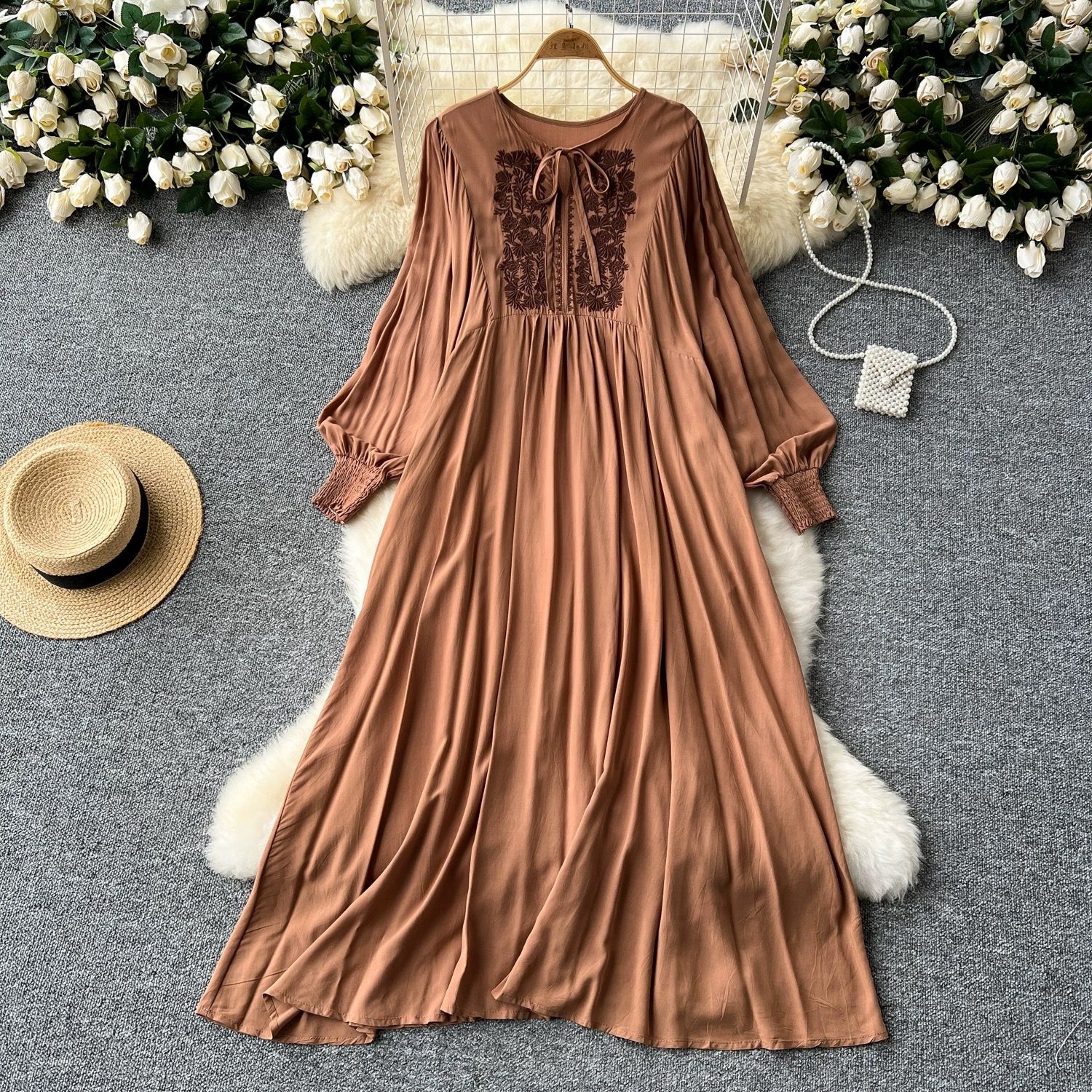 Island babe embroidery dress CD1642 image