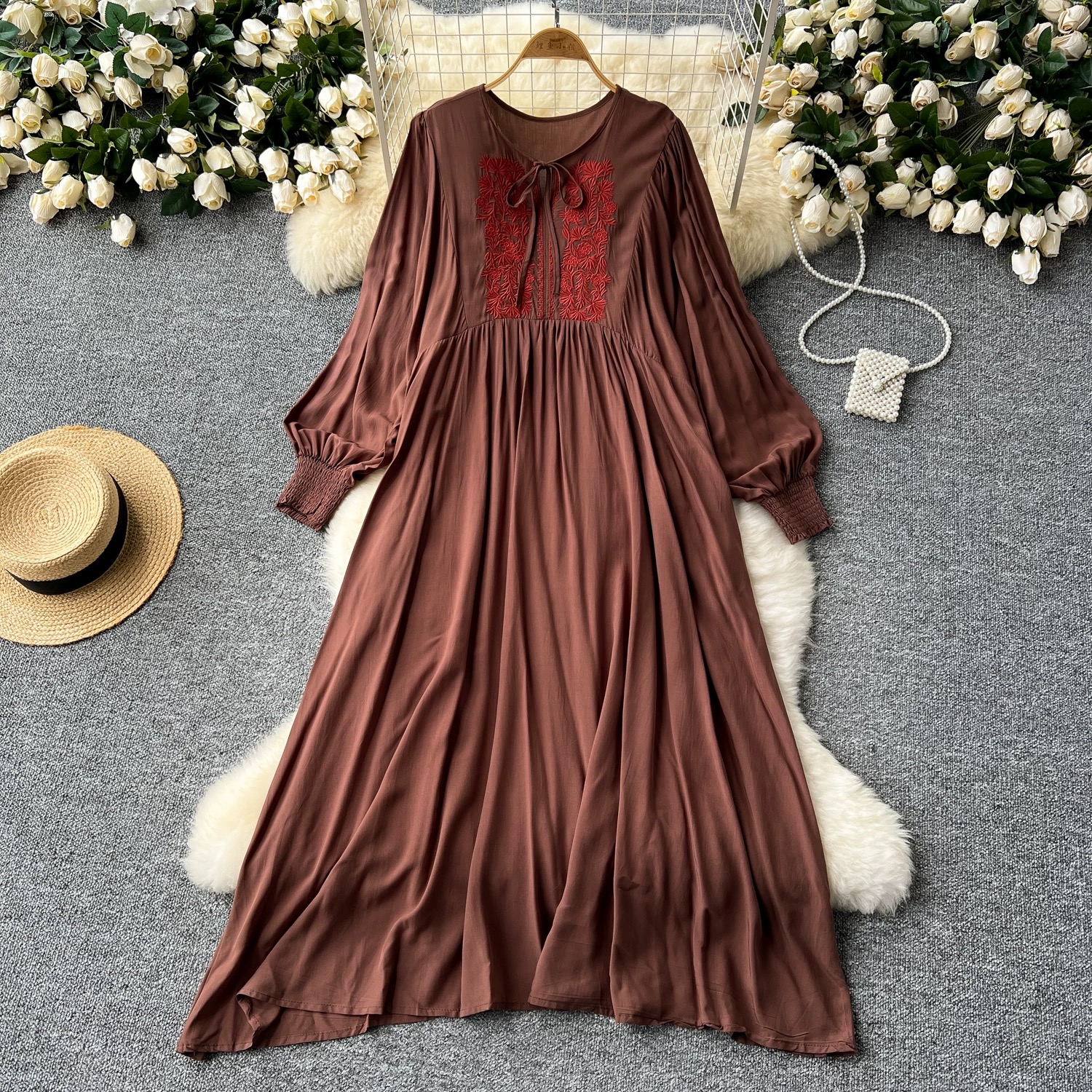 Island babe embroidery dress CD1642 image