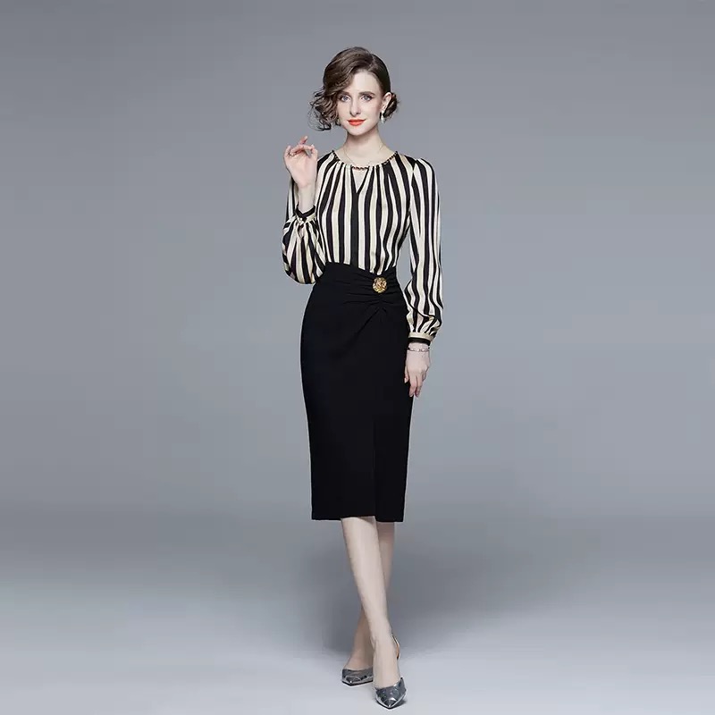 Holy stripes dress FBC110 image