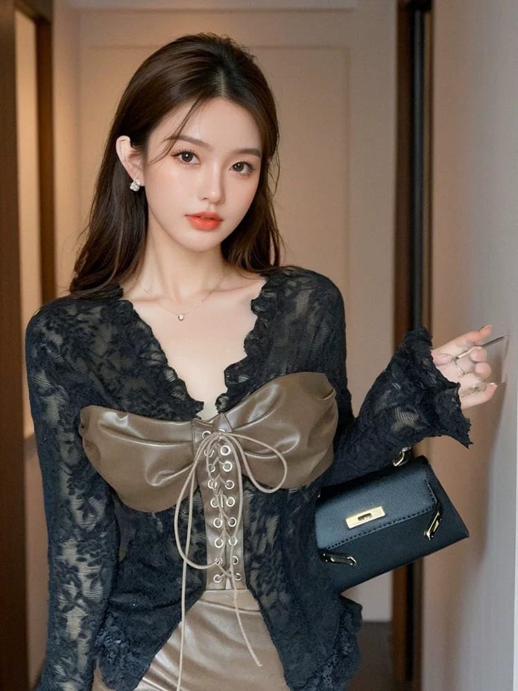 Love you everyday lace top CTO691 image