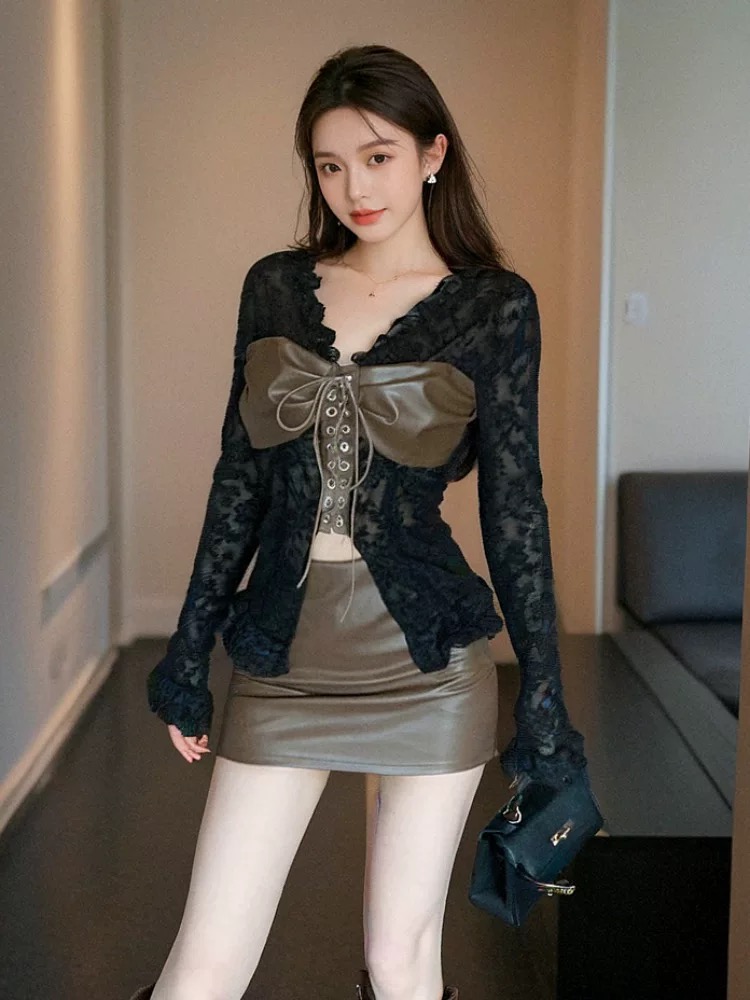 Love you everyday lace top CTO691 image