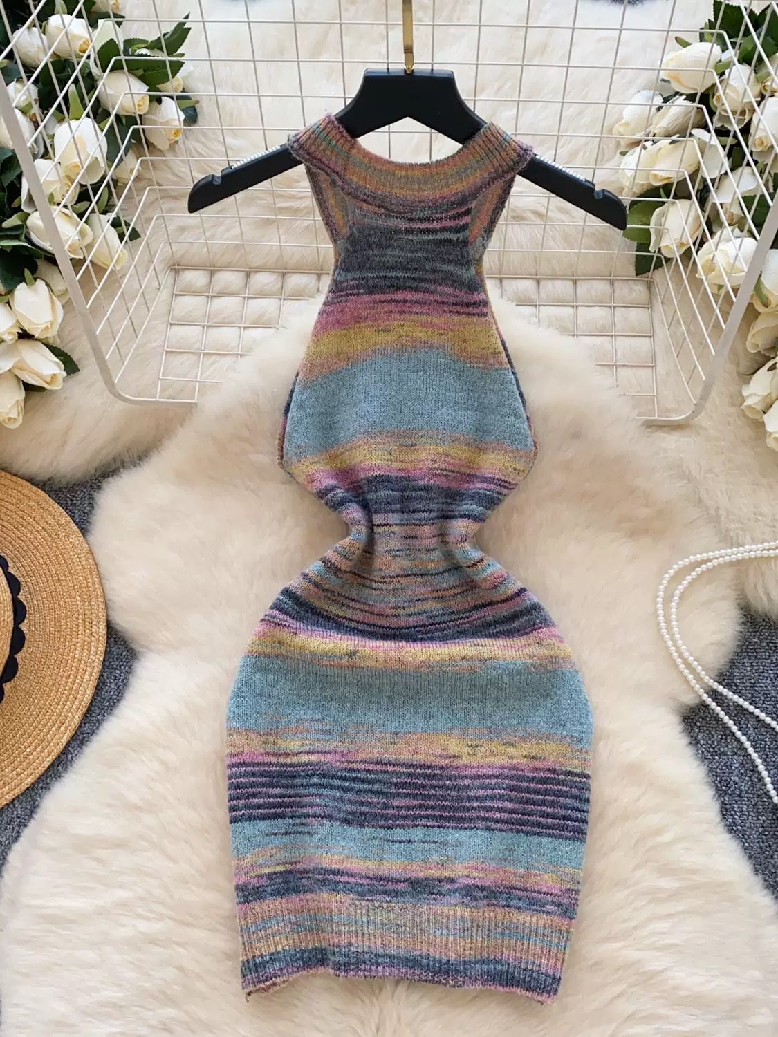 Mystical girl plaid dress KBC204 image