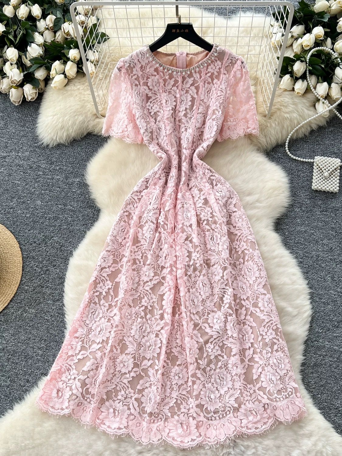 Falling for you lace dress FD1078 image