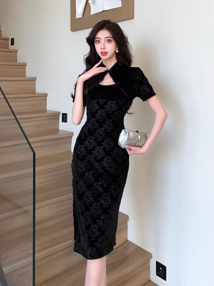 Offset babe qipao dress Q178 image