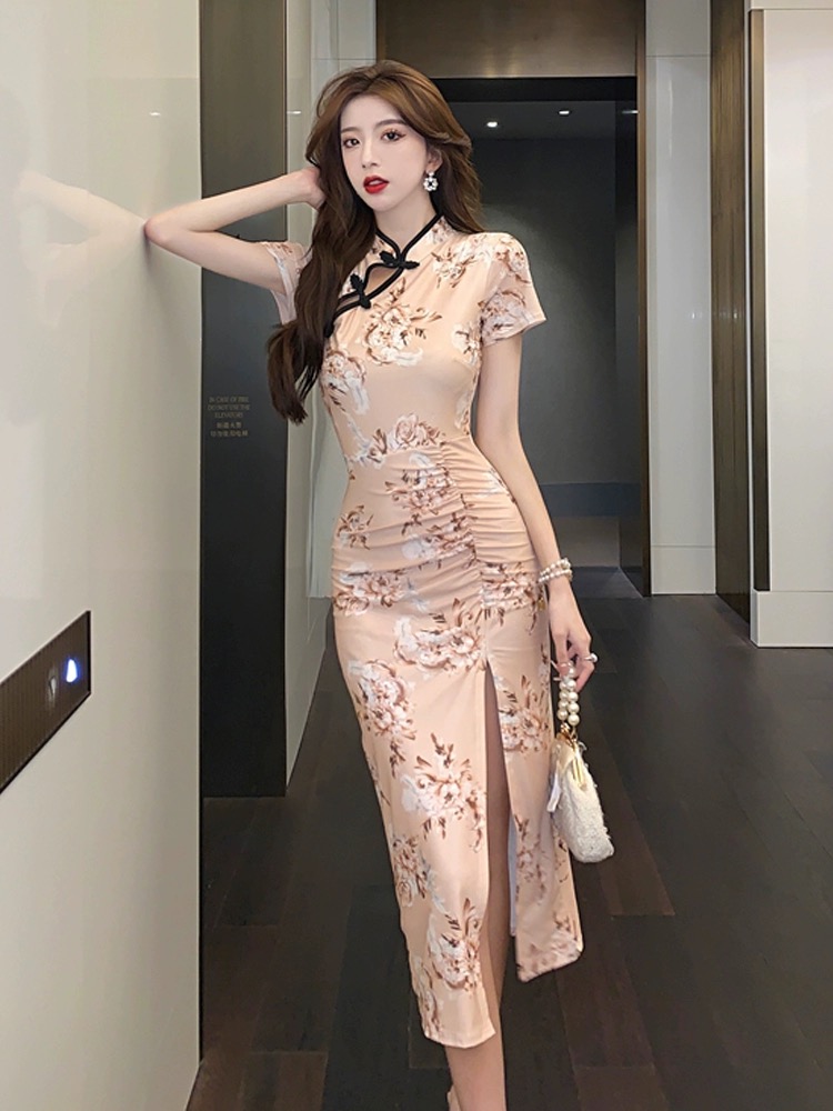 Always up to something qipao dress Q179 image